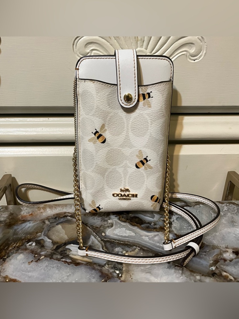 Coach Bee Crossbody Phone Pouch!